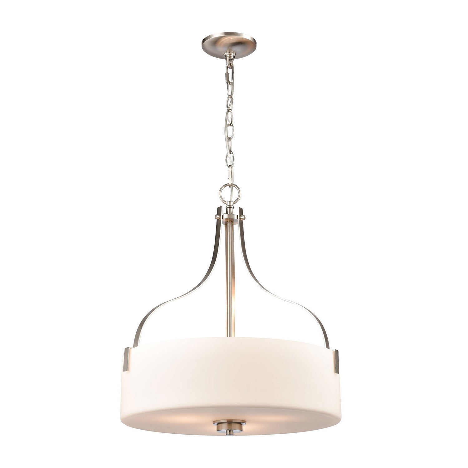 ELK Home - CN300842 - Three Light Pendant - Market Square - Brushed Nickel