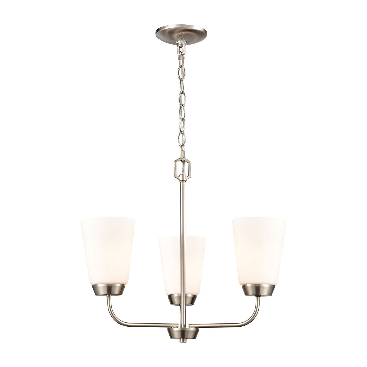 ELK Home - CN310322 - Three Light Chandelier - Winslow - Brushed Nickel