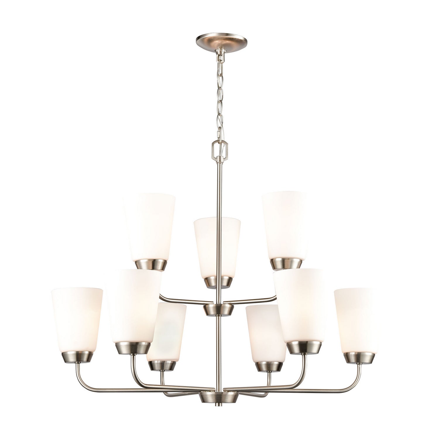 ELK Home - CN310922 - Nine Light Chandelier - Winslow - Brushed Nickel