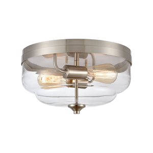 ELK Home - CN320232 - Two Light Flush Mount - Calistoga - Brushed Nickel