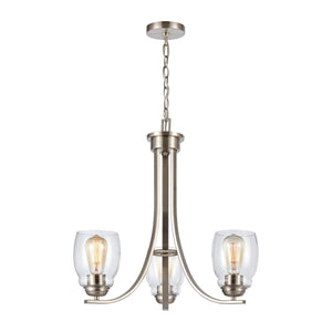 ELK Home - CN320322 - Three Light Chandelier - Calistoga - Brushed Nickel