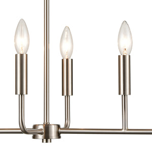 ELK Home - CN330622 - Six Light Chandelier - Park Slope - Brushed Nickel