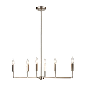 ELK Home - CN330622 - Six Light Chandelier - Park Slope - Brushed Nickel