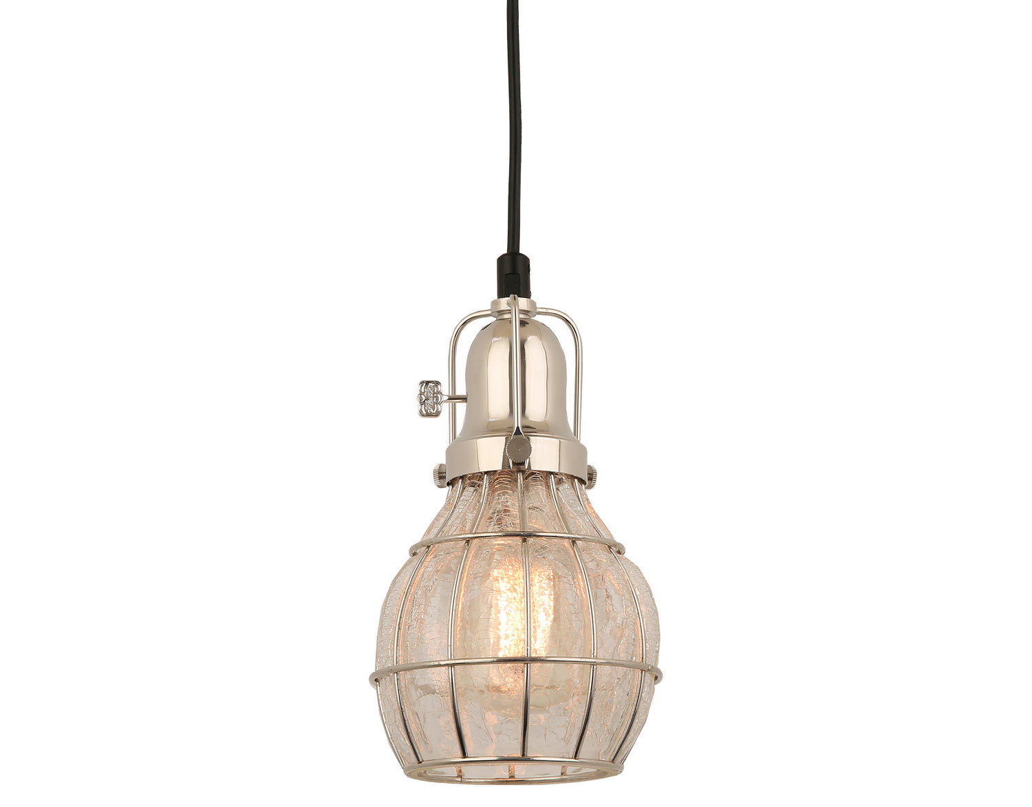 Hi Lite - H-99546-C-160-CLC - One Light Pendant - Baldwin - Polished Nickel