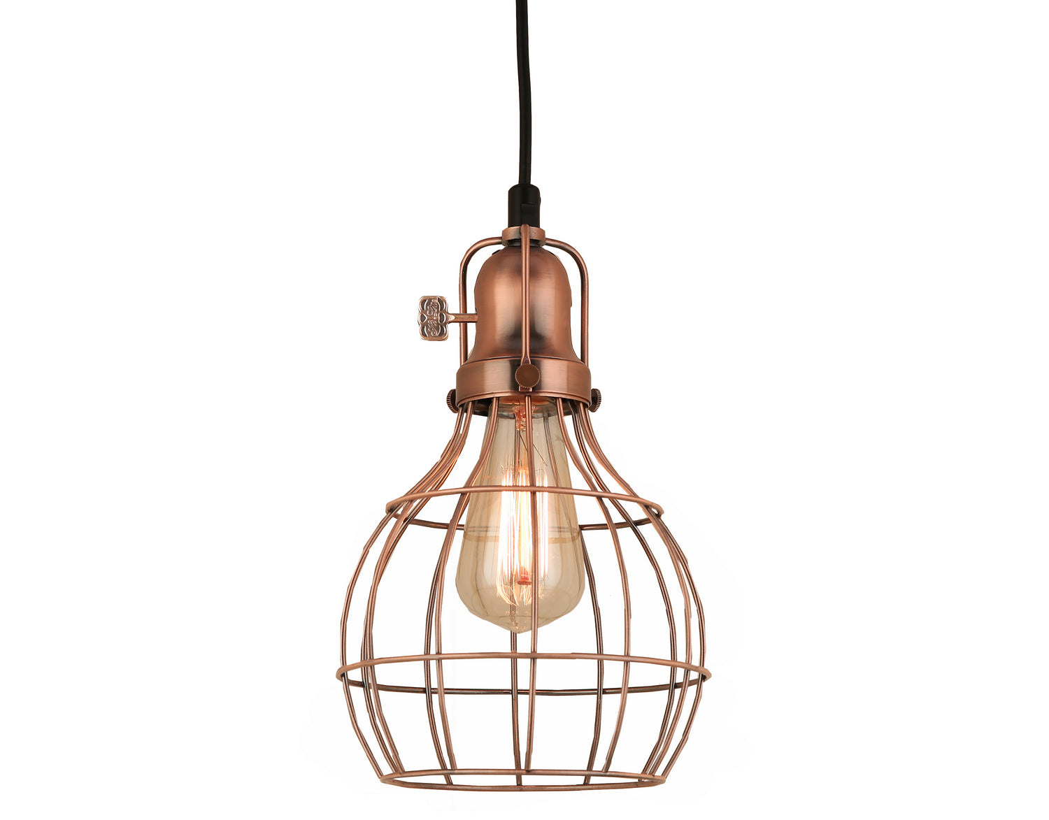 Hi Lite - H-99548-C-49-49 - One Light Pendant - Baldwin - Weathered Copper