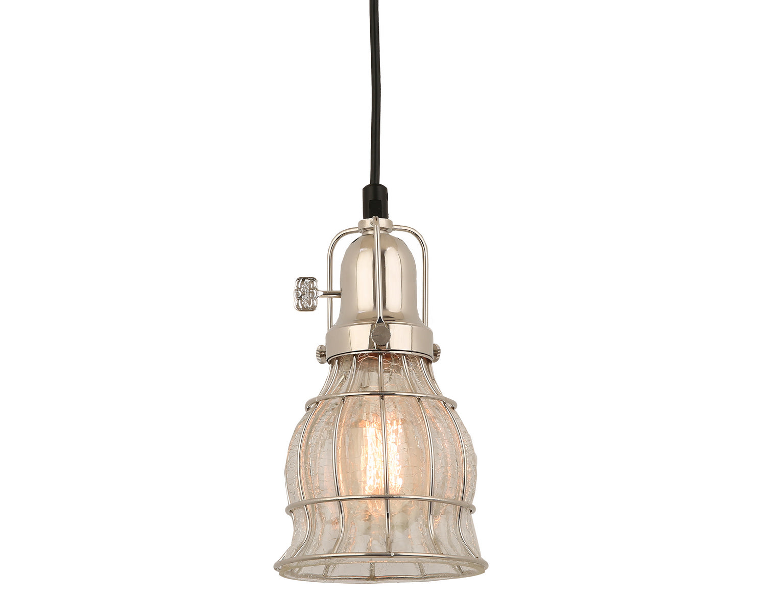 Hi Lite - H-99566-C-160-CLC - One Light Pendant - Aubrey - Polished Nickel