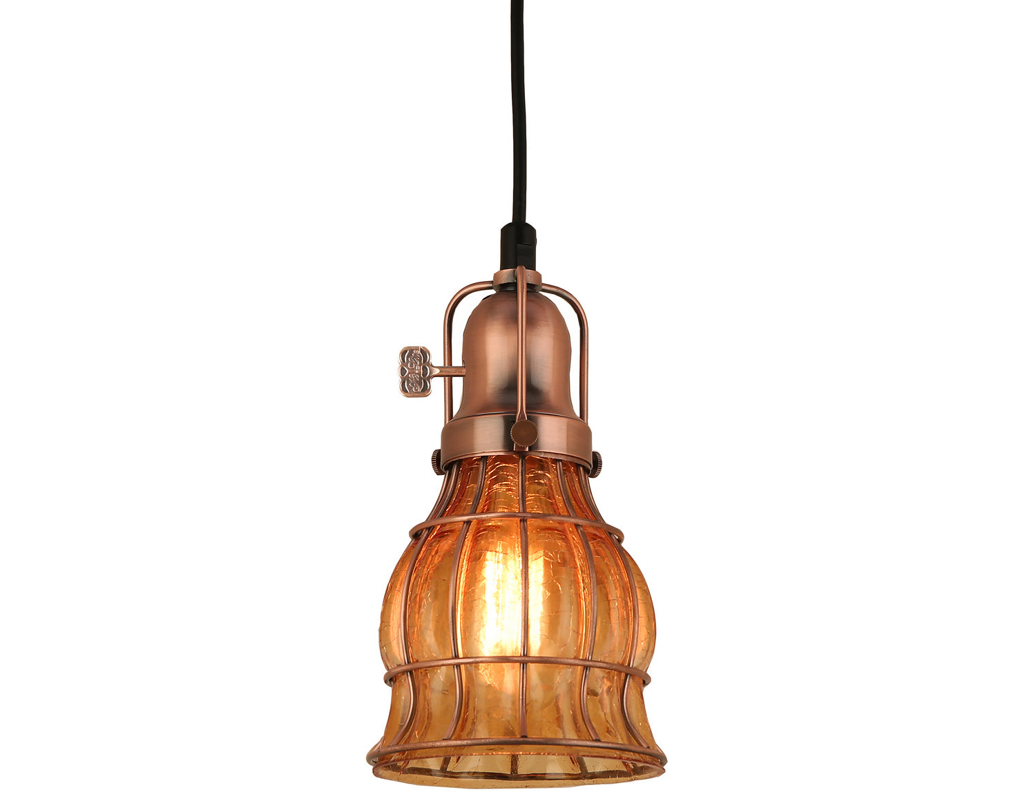 Hi Lite - H-99566-C-49-AMC - One Light Pendant - Aubrey - Weathered Copper