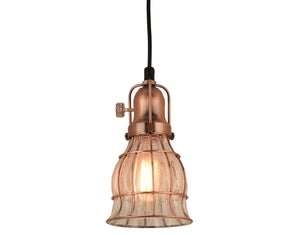 Hi Lite - H-99566-C-49-CLC - One Light Pendant - Aubrey - Weathered Copper