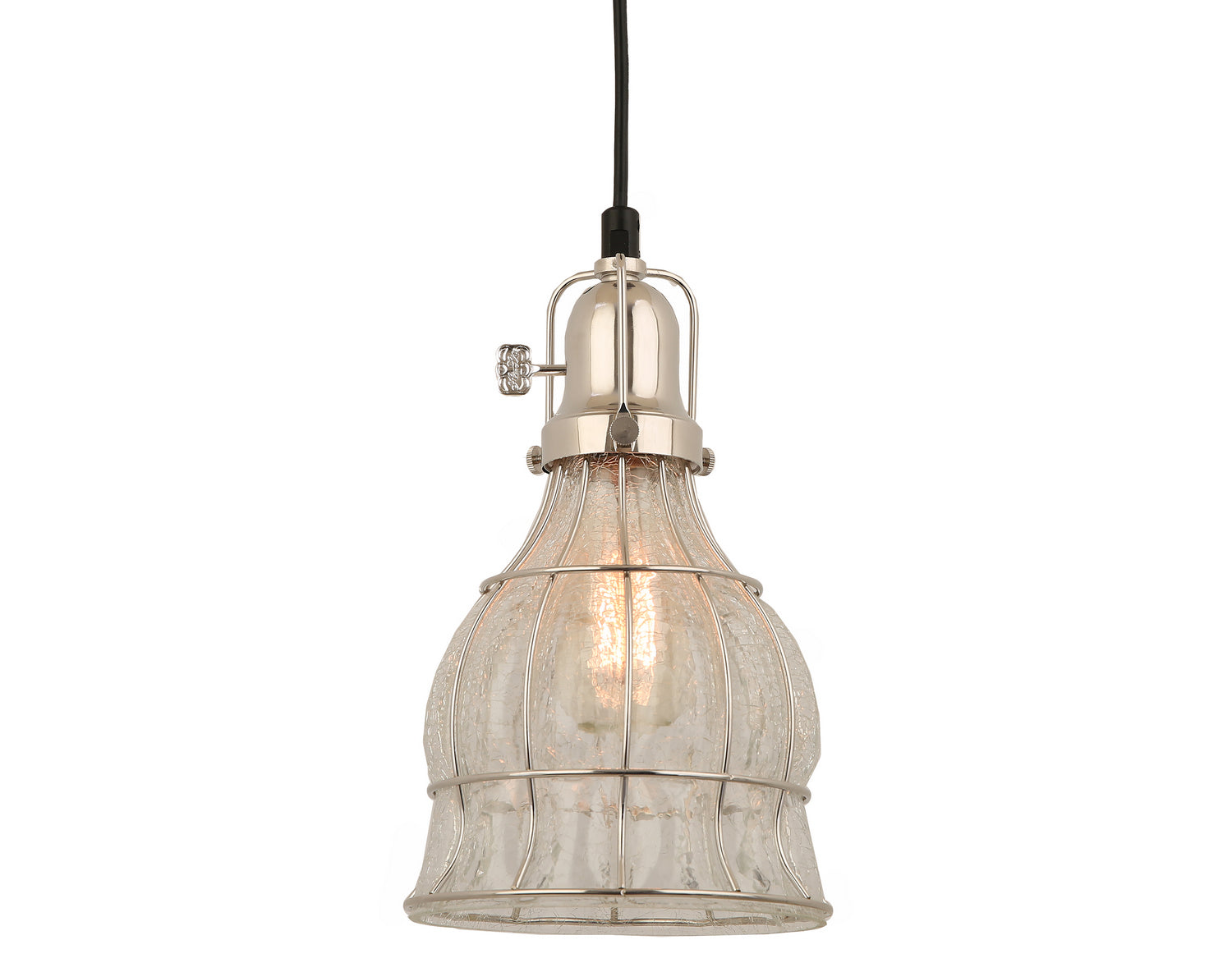 Hi Lite - H-99569-C-160-CLC - One Light Pendant - Aubrey - Polished Nickel