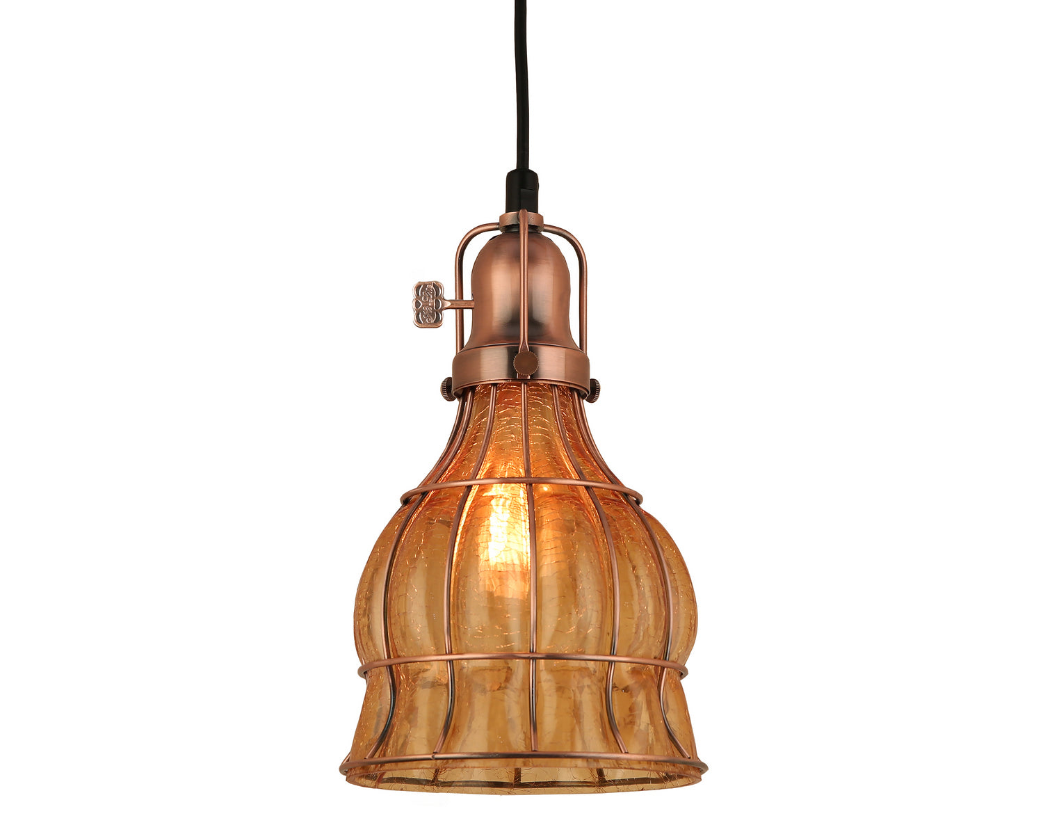 Hi Lite - H-99569-C-49-AMC - One Light Pendant - Aubrey - Weathered Copper