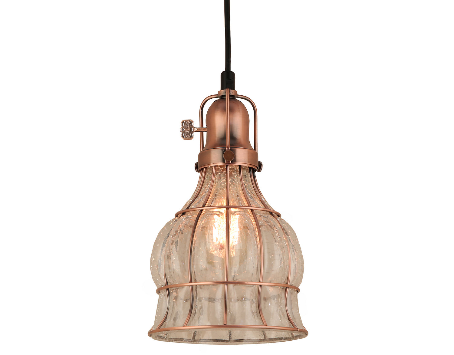 Hi Lite - H-99569-C-49-CLC - One Light Pendant - Aubrey - Weathered Copper