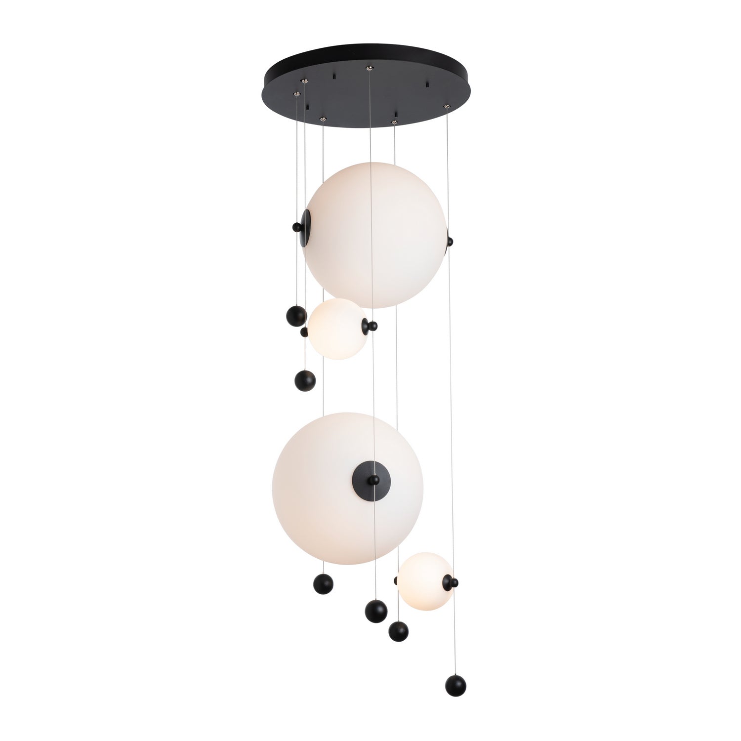 Hubbardton Forge - 139052-LED-STND-10-GG0694 - LED Pendant - Abacus - Black