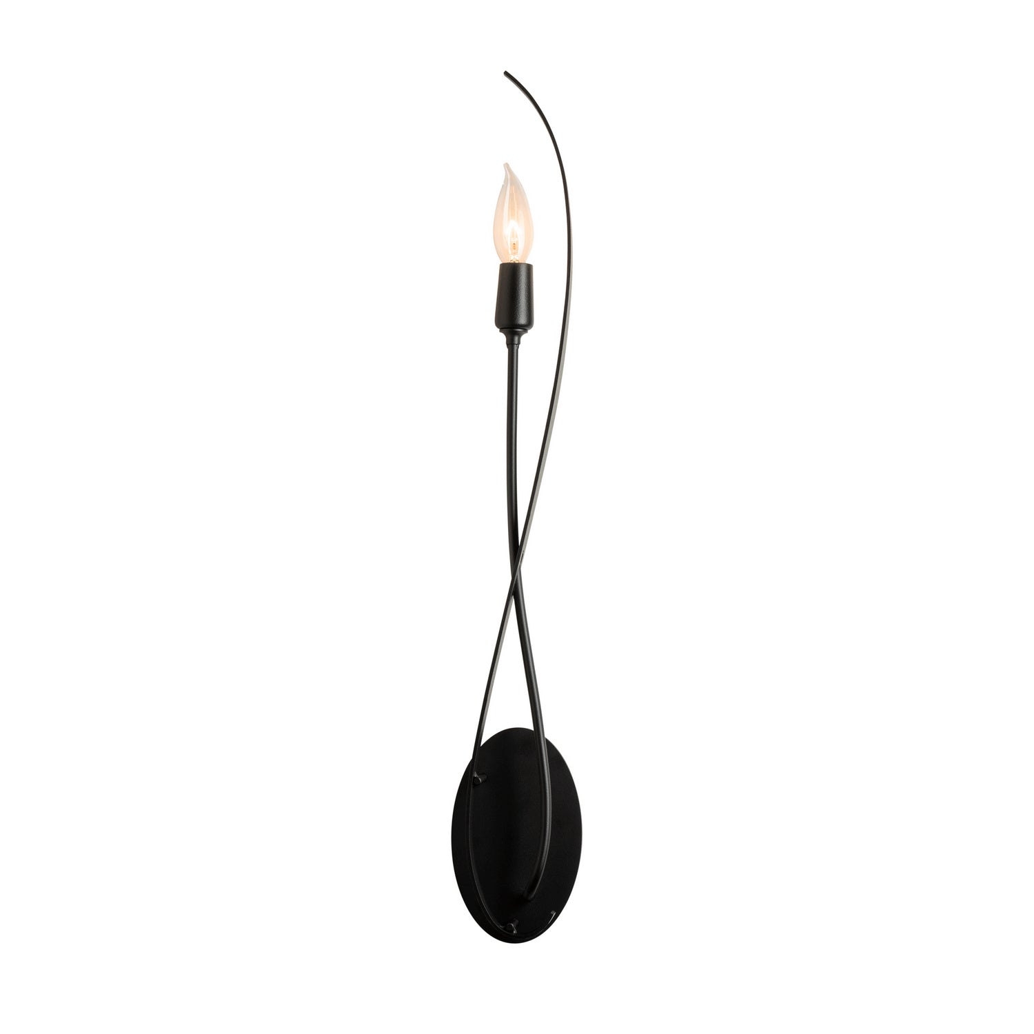 Hubbardton Forge - 209120-SKT-10 - Willow Sconce - Willow - Black