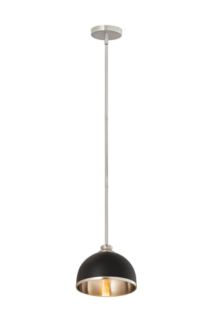 Z-Lite - 1004P10-MB-BN - One Light Pendant - Landry - Matte Black + Brushed Nickel