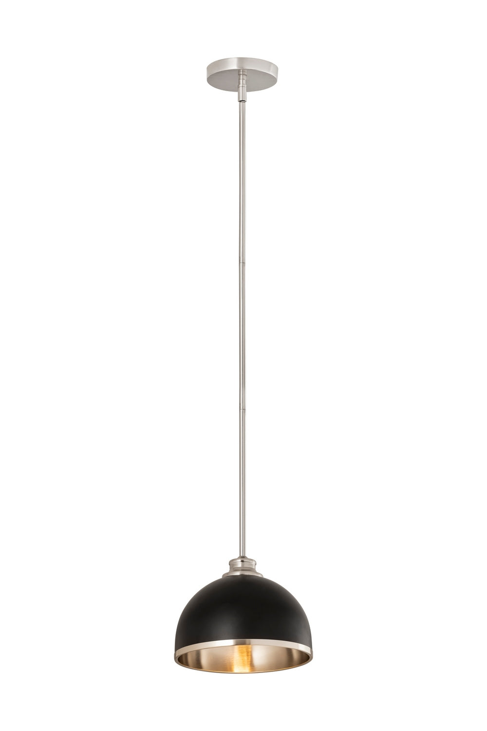 Z-Lite - 1004P10-MB-BN - One Light Pendant - Landry - Matte Black + Brushed Nickel