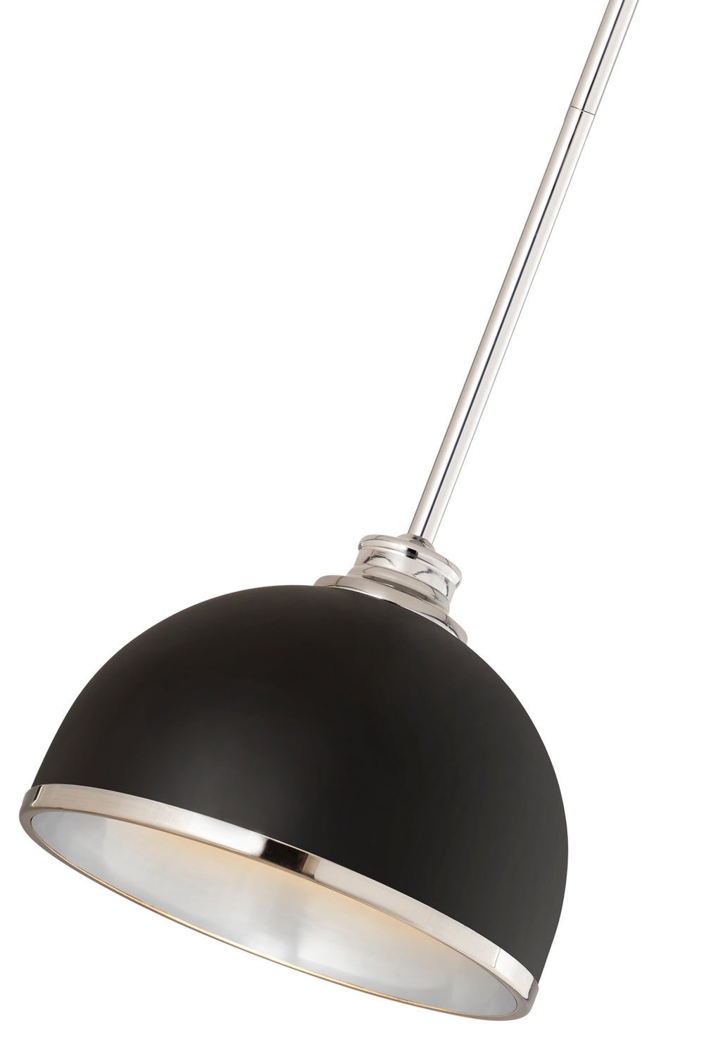 Z-Lite - 1004P10-MB-CH - One Light Pendant - Landry - Matte Black + Chrome