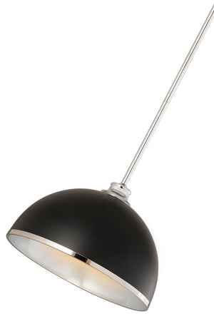 Z-Lite - 1004P14-MB-CH - One Light Pendant - Landry - Matte Black + Chrome