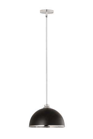 Z-Lite - 1004P14-MB-CH - One Light Pendant - Landry - Matte Black + Chrome