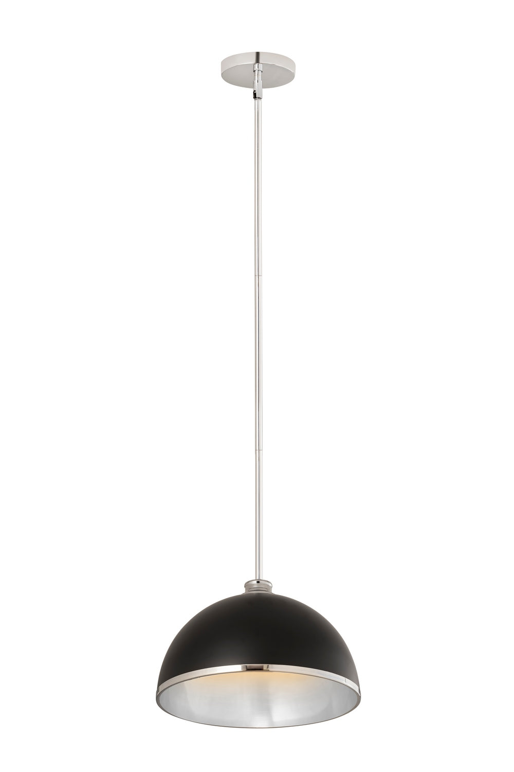 Z-Lite - 1004P14-MB-CH - One Light Pendant - Landry - Matte Black + Chrome