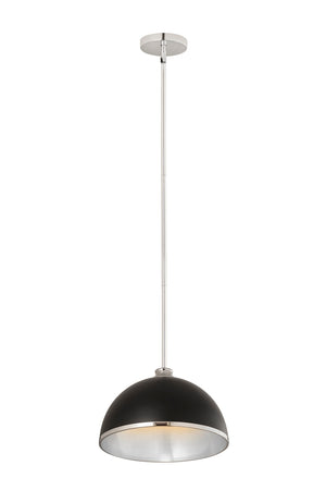 Z-Lite - 1004P14-MB-CH - One Light Pendant - Landry - Matte Black + Chrome