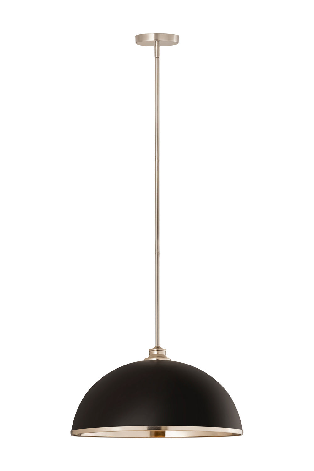 Z-Lite - 1004P20-MB-BN - One Light Pendant - Landry - Matte Black / Brushed Nickel