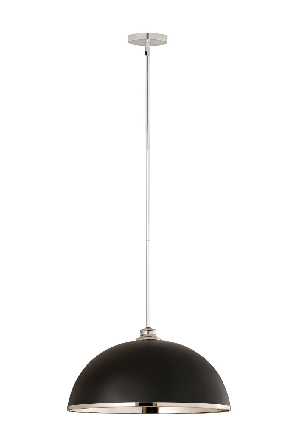Z-Lite - 1004P20-MB-CH - One Light Pendant - Landry - Matte Black + Chrome