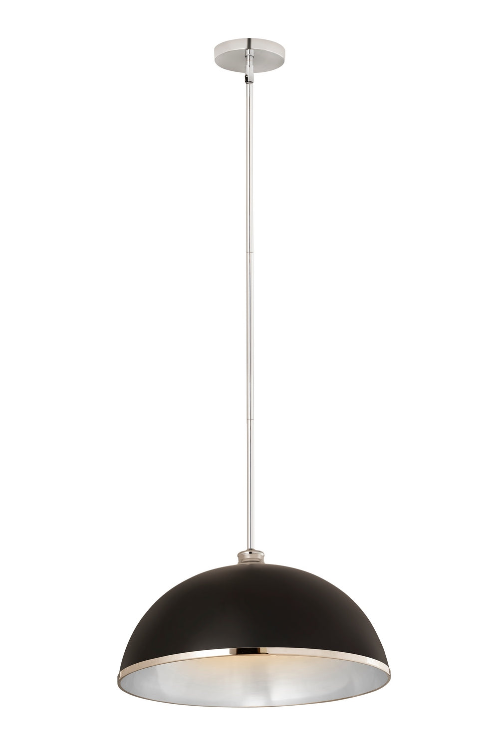 Z-Lite - 1004P20-MB-CH - One Light Pendant - Landry - Matte Black + Chrome