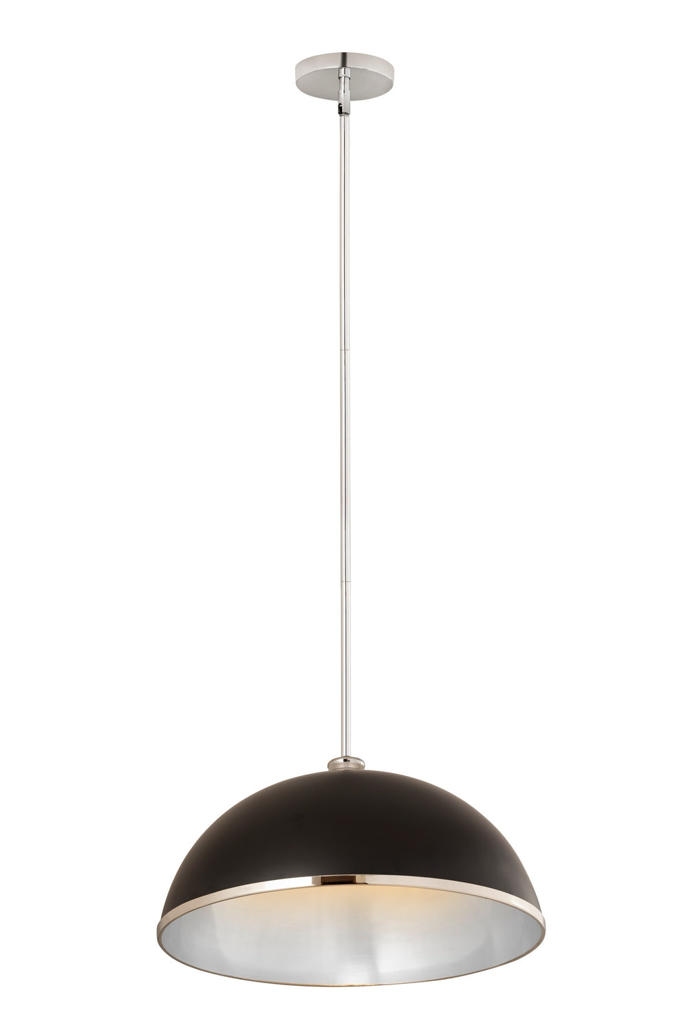 Z-Lite - 1004P20-MB-CH - One Light Pendant - Landry - Matte Black + Chrome