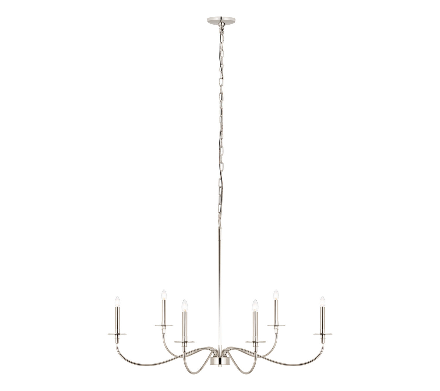 Z-Lite - 2301-42PN - Six Light Chandelier - Arrington - Polished Nickel