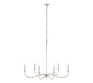 Z-Lite - 2301-42PN - Six Light Chandelier - Arrington - Polished Nickel