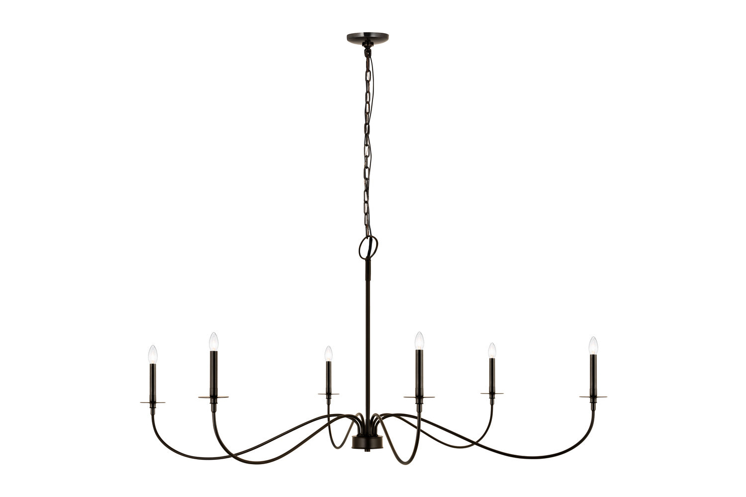 Z-Lite - 2301-63MB - Six Light Chandelier - Arrington - Matte Black