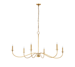 Z-Lite - 2301-63RB - Six Light Chandelier - Arrington - Rubbed Brass