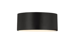 Z-Lite - 2302F2-MB - Two Light Flush Mount - Harley - Matte Black