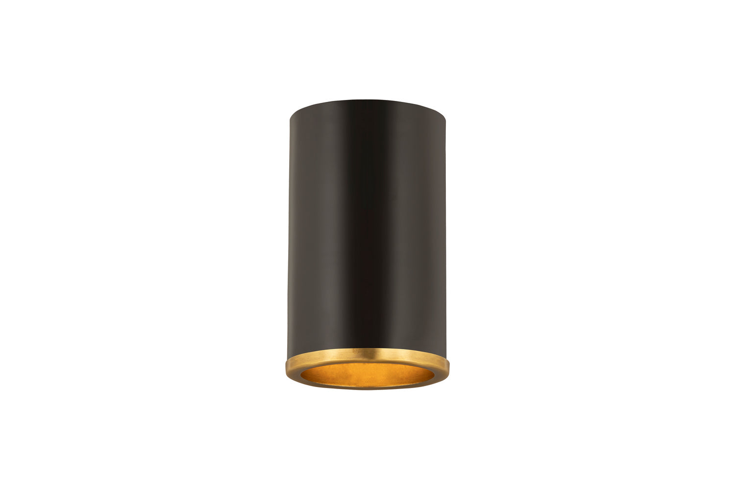 Z-Lite - 2303F1-MB-RB - One Light Flush Mount - Arlo - Matte Black / Rubbed Brass