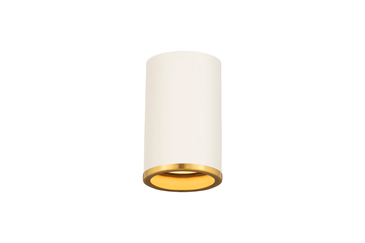 Z-Lite - 2303F1-MW-RB - One Light Flush Mount - Arlo - Matte White / Rubbed Brass