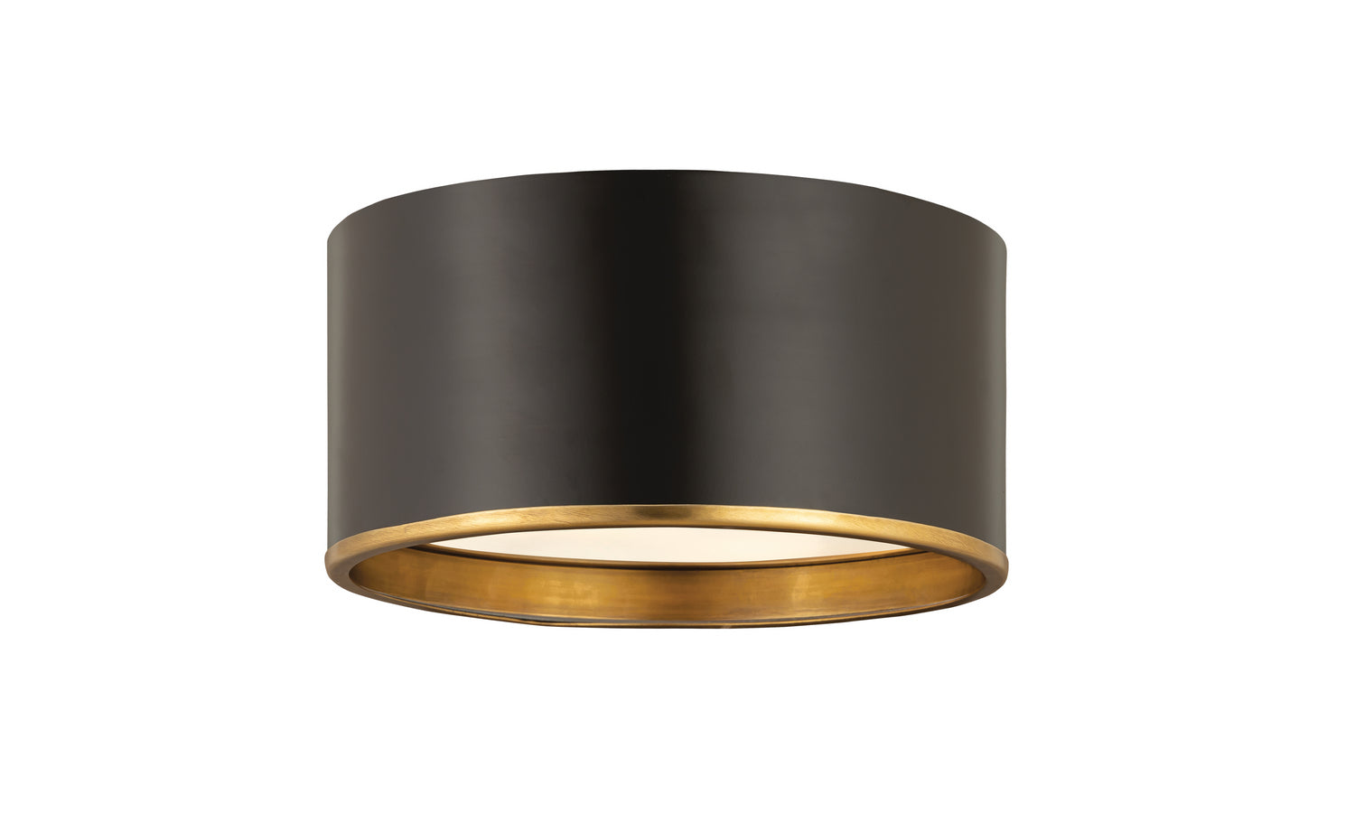 Z-Lite - 2303F2-MB-RB - Two Light Flush Mount - Arlo - Matte Black / Rubbed Brass