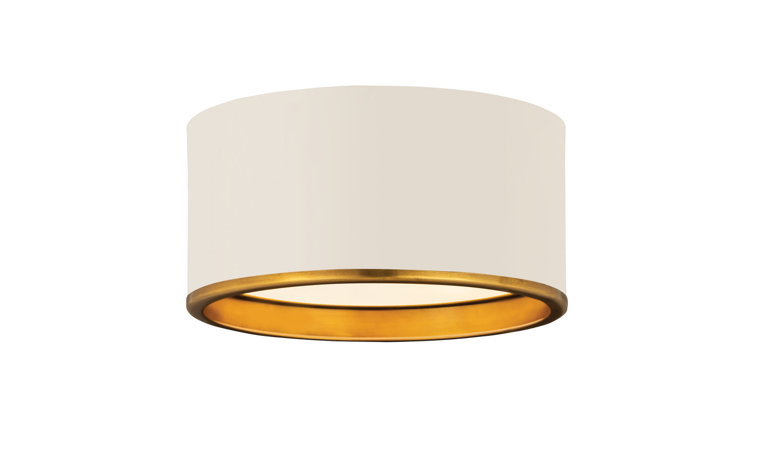 Z-Lite - 2303F2-MW-RB - Two Light Flush Mount - Arlo - Matte White / Rubbed Brass