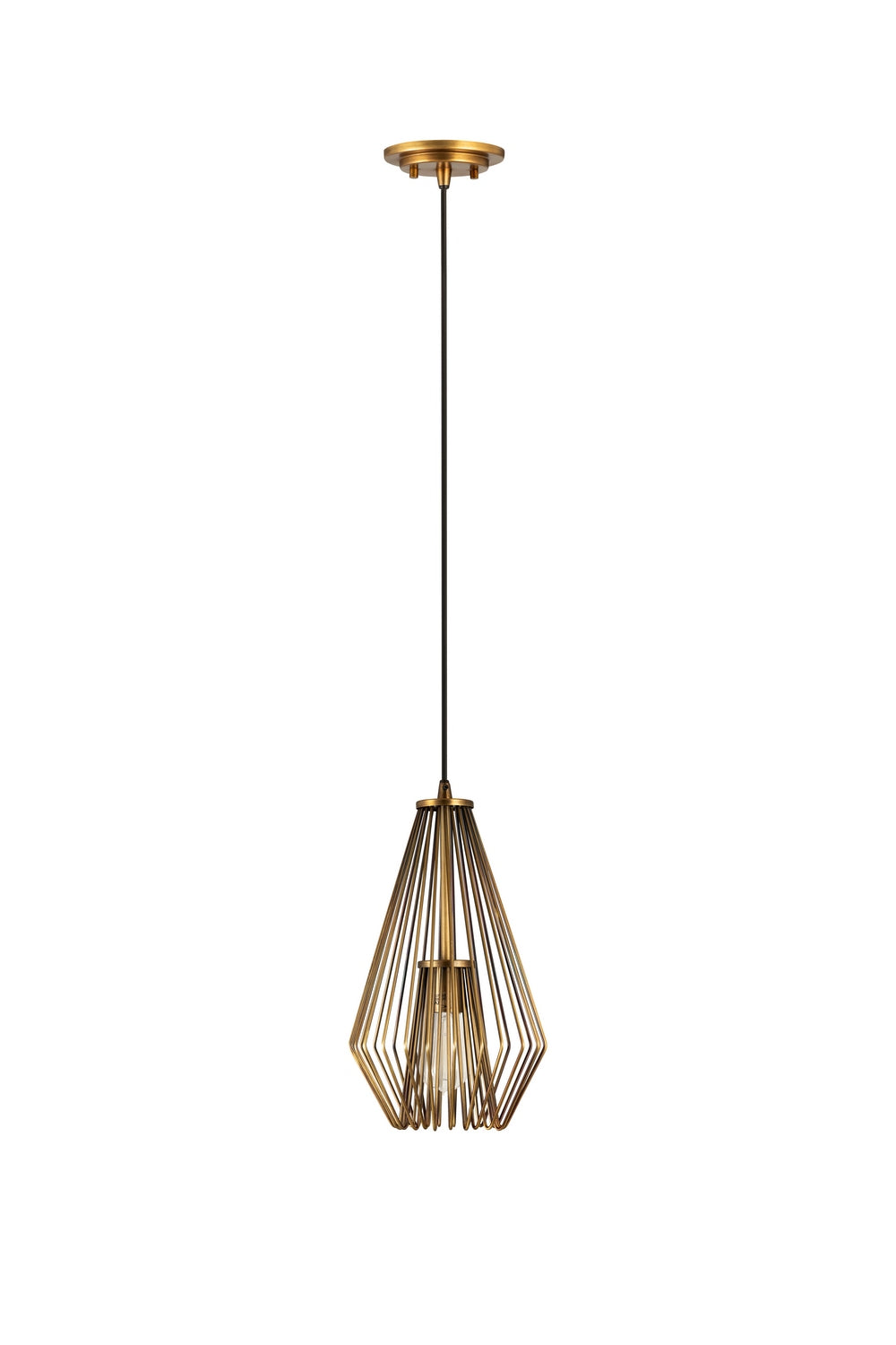 Z-Lite - 442MP-RB - One Light Pendant - Quintus - Rubbed Brass