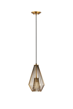 Z-Lite - 442MP-RB - One Light Pendant - Quintus - Rubbed Brass