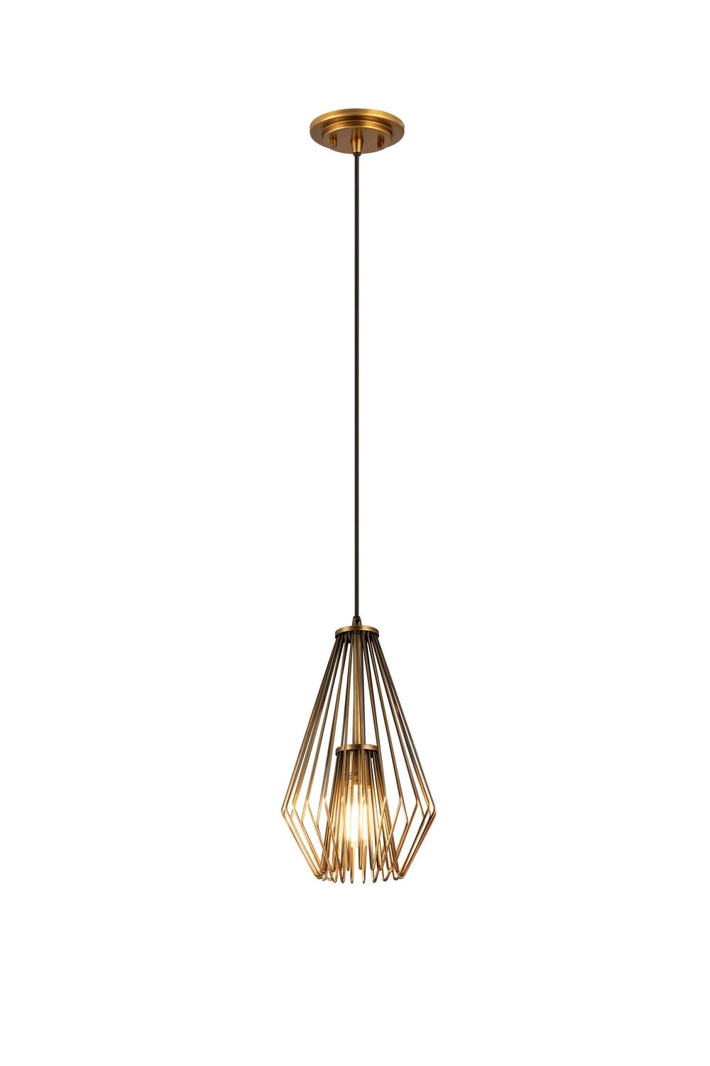 Z-Lite - 442MP-RB - One Light Pendant - Quintus - Rubbed Brass
