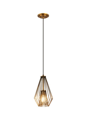 Z-Lite - 442MP-RB - One Light Pendant - Quintus - Rubbed Brass