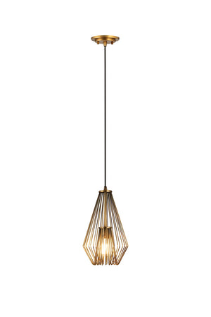 Z-Lite - 442MP-RB - One Light Pendant - Quintus - Rubbed Brass