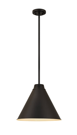 Z-Lite - 6011P18-MB - One Light Pendant - Eaton - Matte Black