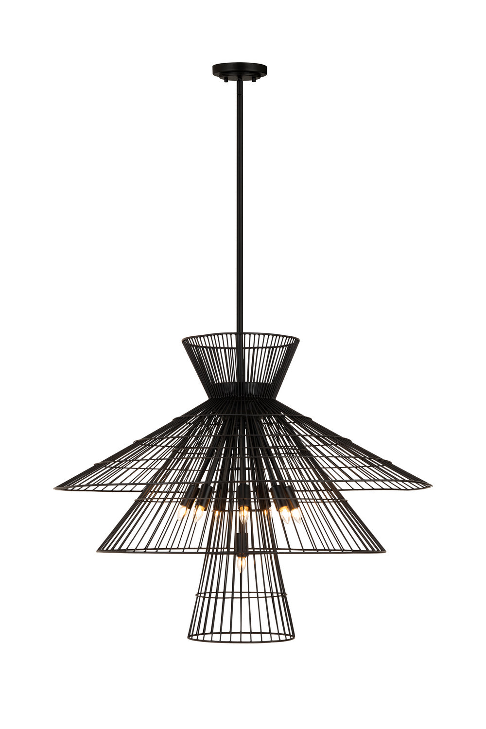 Z-Lite - 6015-8MB - Eight Light Chandelier - Alito - Matte Black