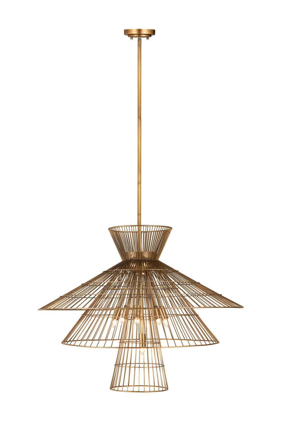 Z-Lite - 6015-8RB - Eight Light Chandelier - Alito - Rubbed Brass