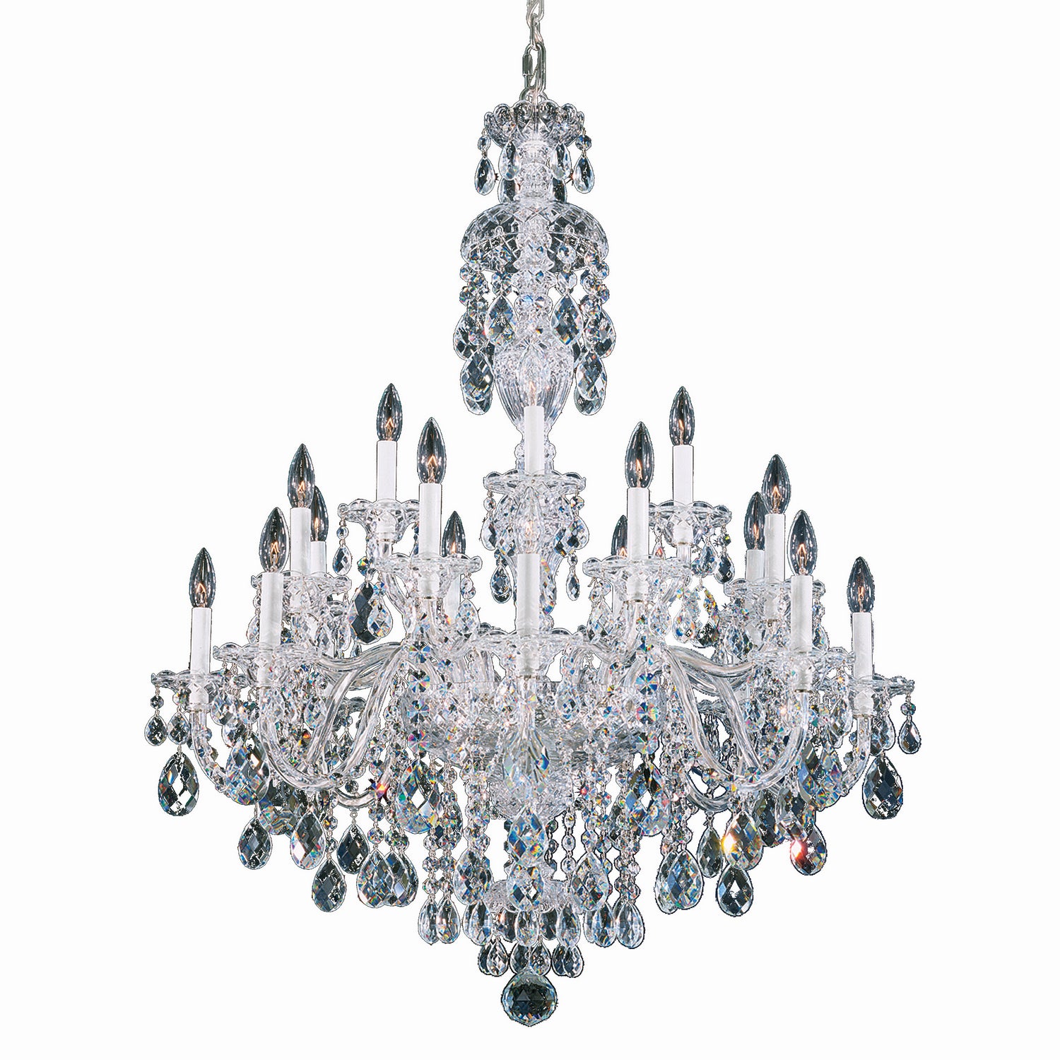 Schonbek - 2998-40A - 20 Light Chandelier - Sterling - Silver