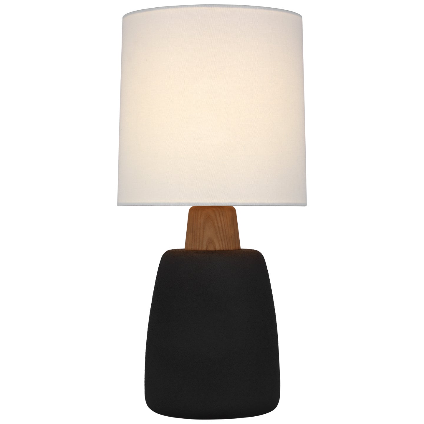 Visual Comfort Signature - BBL 3610PRB-L - LED Table Lamp - Aida - Porous Black and Natural Oak