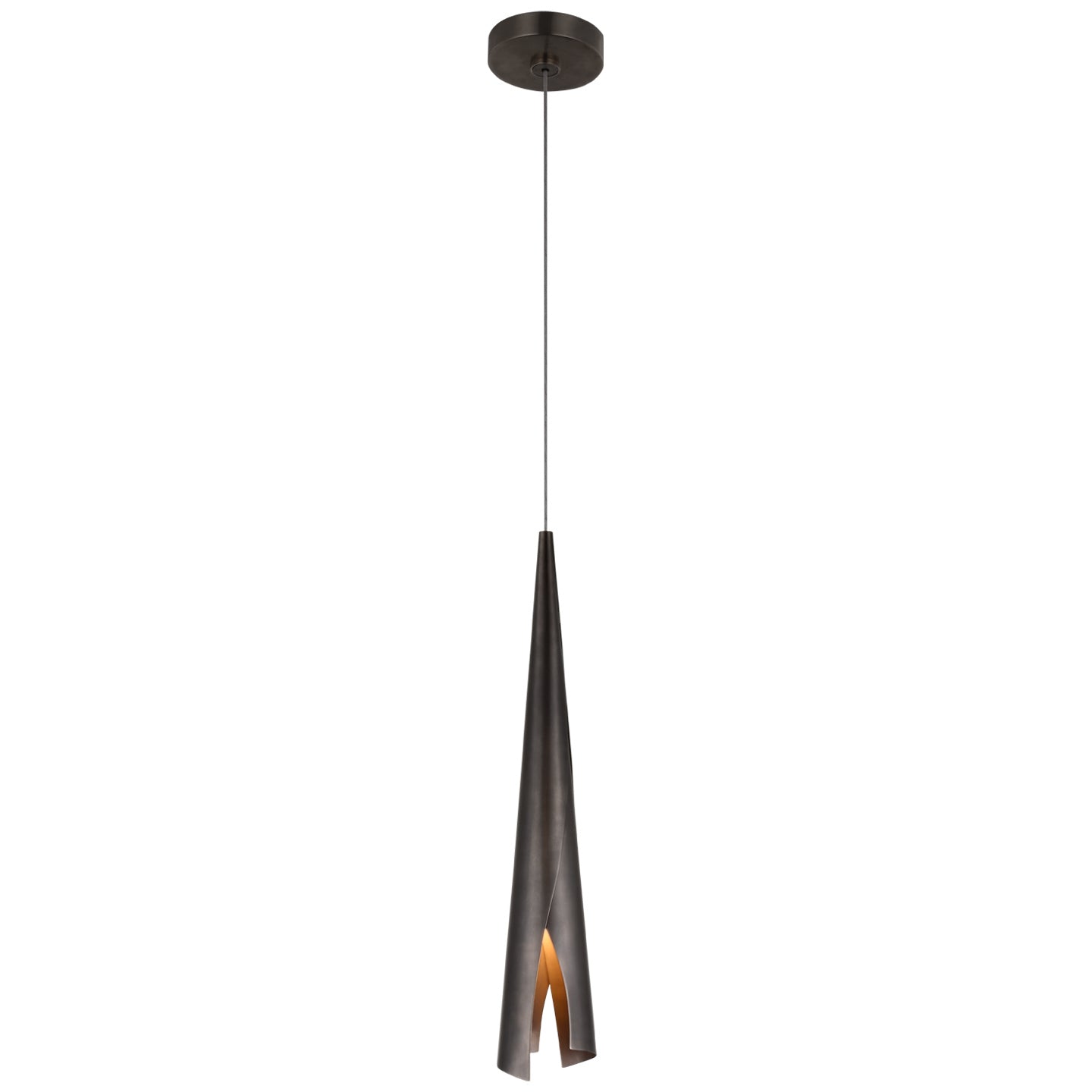 Visual Comfort Signature - KW 5630BZ - LED Pendant - Piel - Bronze