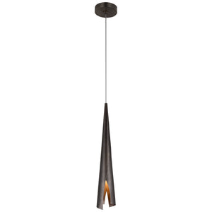 Visual Comfort Signature - KW 5630BZ - LED Pendant - Piel - Bronze