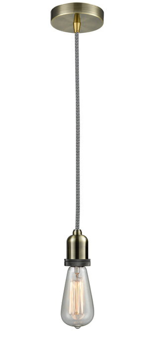 Innovations - 100AB-10BW-0AB - One Light Mini Pendant - Whitney - Antique Brass